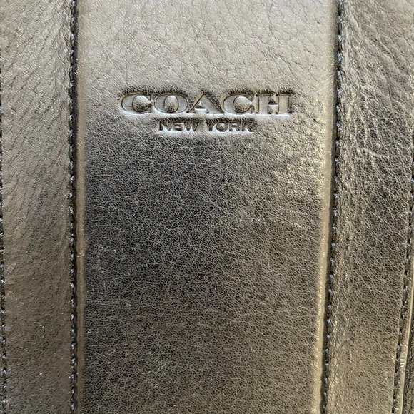 COACH Black genuine leather tote bag - Picture 11 of 11